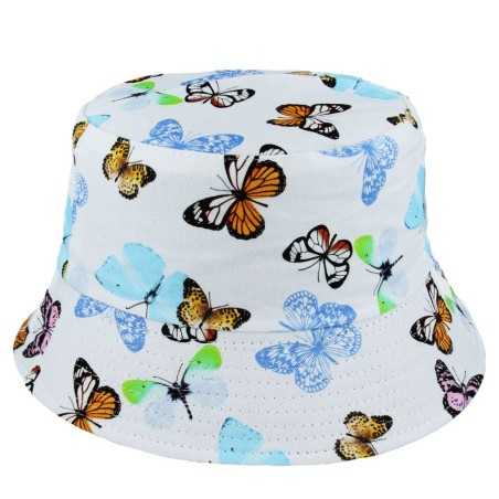 BUTTERFLY PATTERN ALL OVER DESIGN FESTIVAL BUCKET HAT