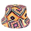 80S / 90S AZTEC PRINT ALL OVER DESIGN FESTIVAL BUCKET HAT