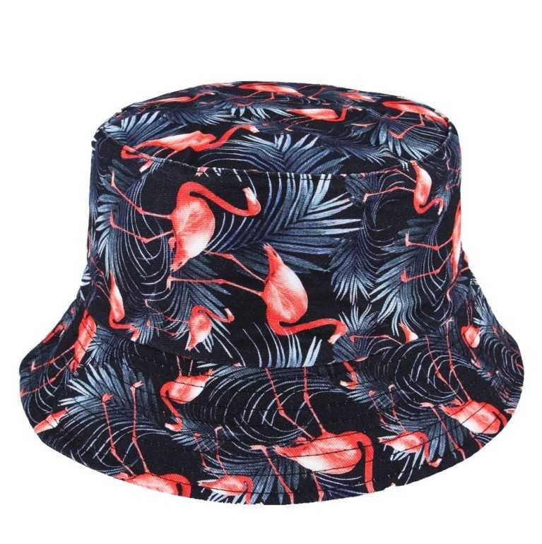 FLAMINGO PRINT ALL OVER DESIGN FESTIVAL BUCKET HAT