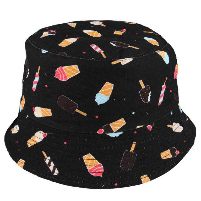 ICE CREAM PRINT ALL OVER DESIGN FESTIVAL BUCKET HAT