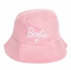 BARBIE ICONIC LOGO EMBROIDERED PINK BUCKET HAT