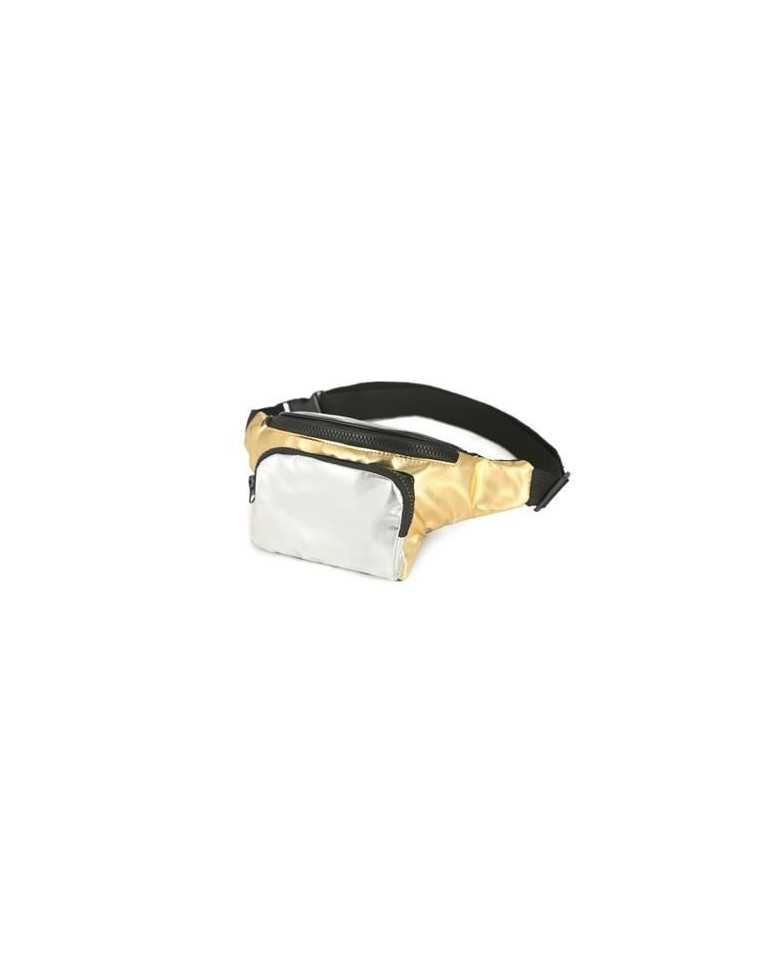 GOLD & SILVER PU BUM BAG (FANNY PACK)