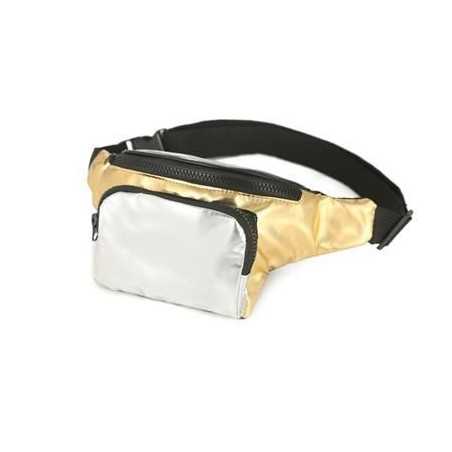 GOLD & SILVER PU BUM BAG (FANNY PACK)