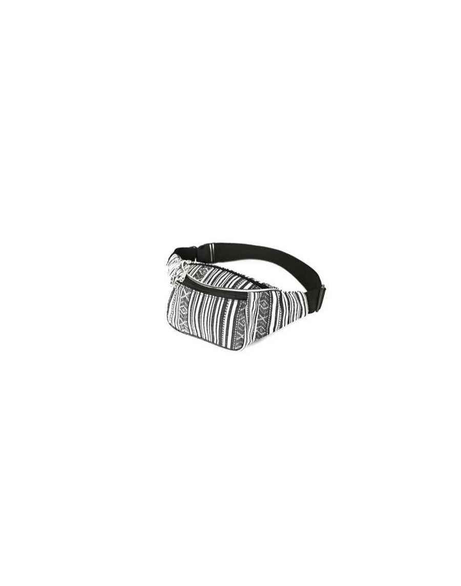 BLACK AND WHITE PRINT FESTIVAL BUM BAG (FANNY PACK)