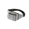 BLACK AND WHITE PRINT FESTIVAL BUM BAG (FANNY PACK)