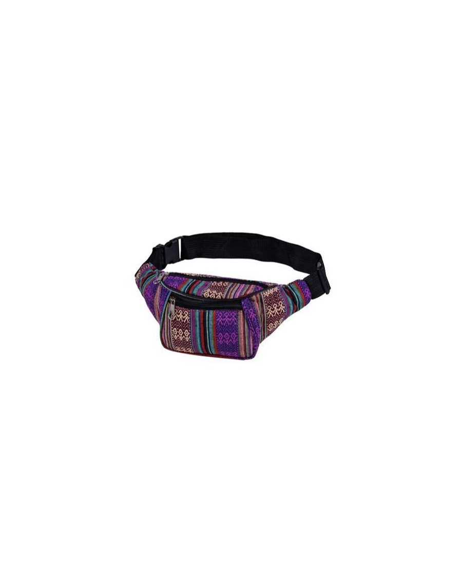 PURPLE PRINT FESTIVAL BUM BAG (FANNY PACK)