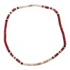 Sneakers - Red, Black and White Coco Wood Necklace