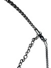 STAINLESS STEEL BLOCK CHAIN METAL NECKLACE