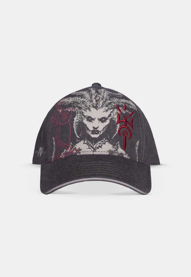 DIABLO IV Lilith Sister Of Mercy BLACK PRINT STRAPBACK BASEBALL CAP