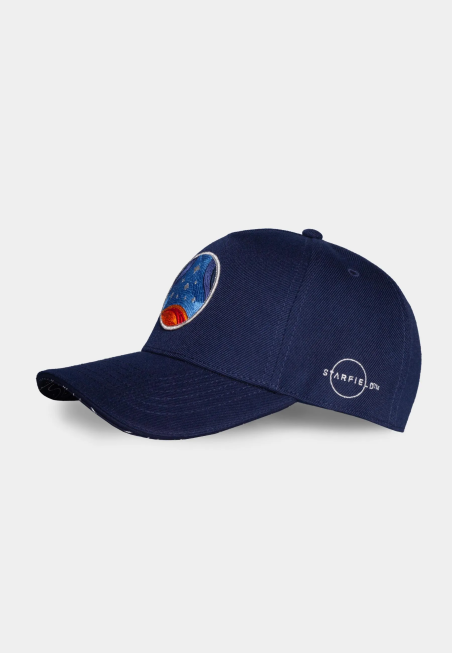 STARFIELD LOGO EMBROIDERY BLUE STRAPBACK BASEBALL CAP