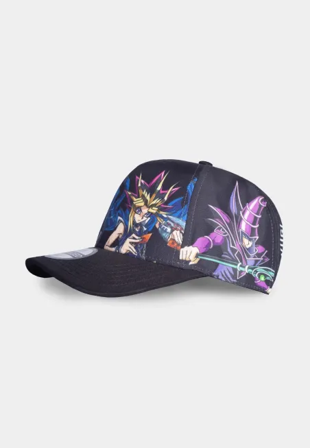 YU-GI-OH SETO KAIBA & YUGI MUTOU ALL OVER PRINT BLACK SNAPBACK BASEBALL CAP HAT