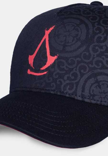 ASSASSIN'S CREED SHADOWS RED LOGO BLACK STRAPBACK BASEBALL CAP