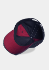 ASSASSIN'S CREED SHADOWS RED LOGO SCARRED BLACK STRAPBACK BASEBALL CAP