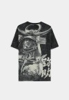 ASSASSIN'S CREED SHADOWS NAOE AND YASUKE ALL OVER PRINT BLACK T-SHIRT