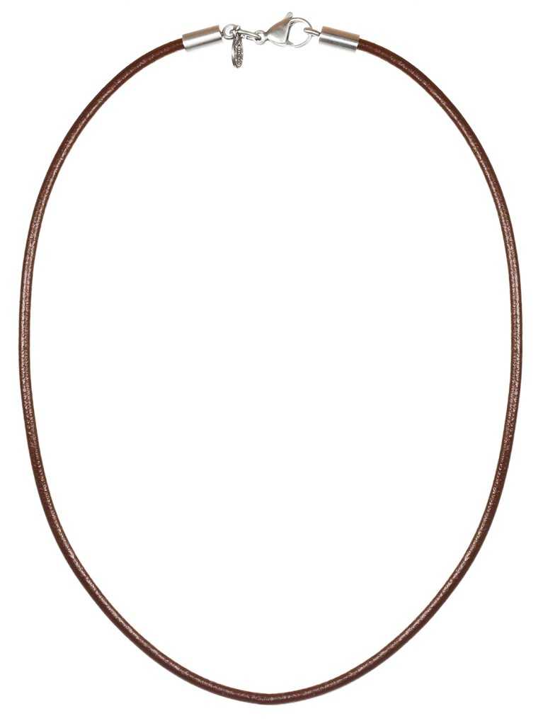 BICO AUSTRALIA LEATHER BROWN NECKLACE