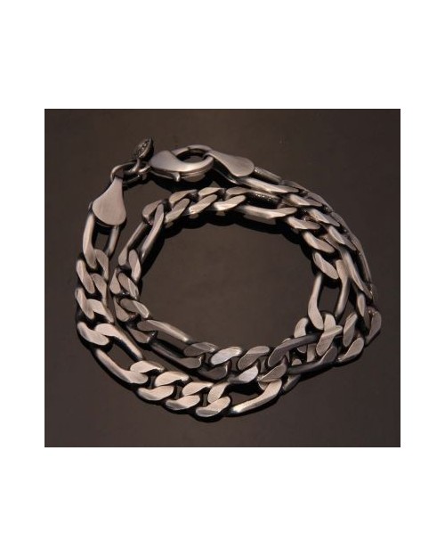 BICO: F32 SILVER PLATED BRASS NECKLACE WITH MATTE FINISH