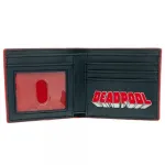 AWESOME MARVEL'S DEADPOOL RUBBER SYMBOL & PRINT BI-FOLD WALLET 