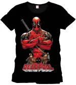 AWESOME MARVEL'S DEADPOOL PENCIL DRAWING PRINT WHITE T-SHIRT