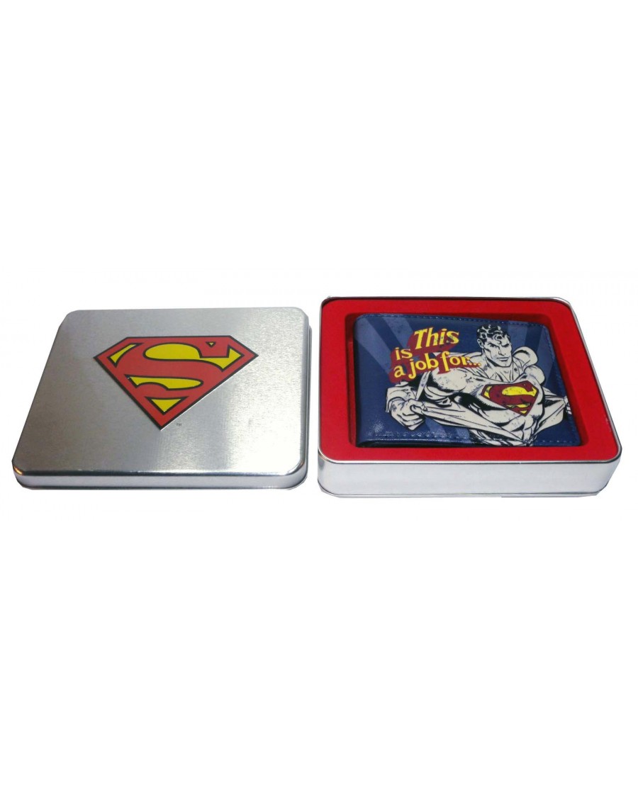 'This is a job for..' SUPERMAN WALLET IN TIN