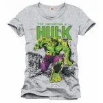 MARVEL'S THE INCREDIBLE HULK (WITH A HULK SMASH KINDA LOOK) GREY T-SHIRT