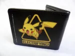 NINTENDO'S POKEMON PIKACHU ELECTRIFYING WARNING BI-FOLD WALLET 