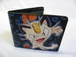 NINTENDO'S POKEMON MEOWTH BLUE & BLACK BI-FOLD WALLET 