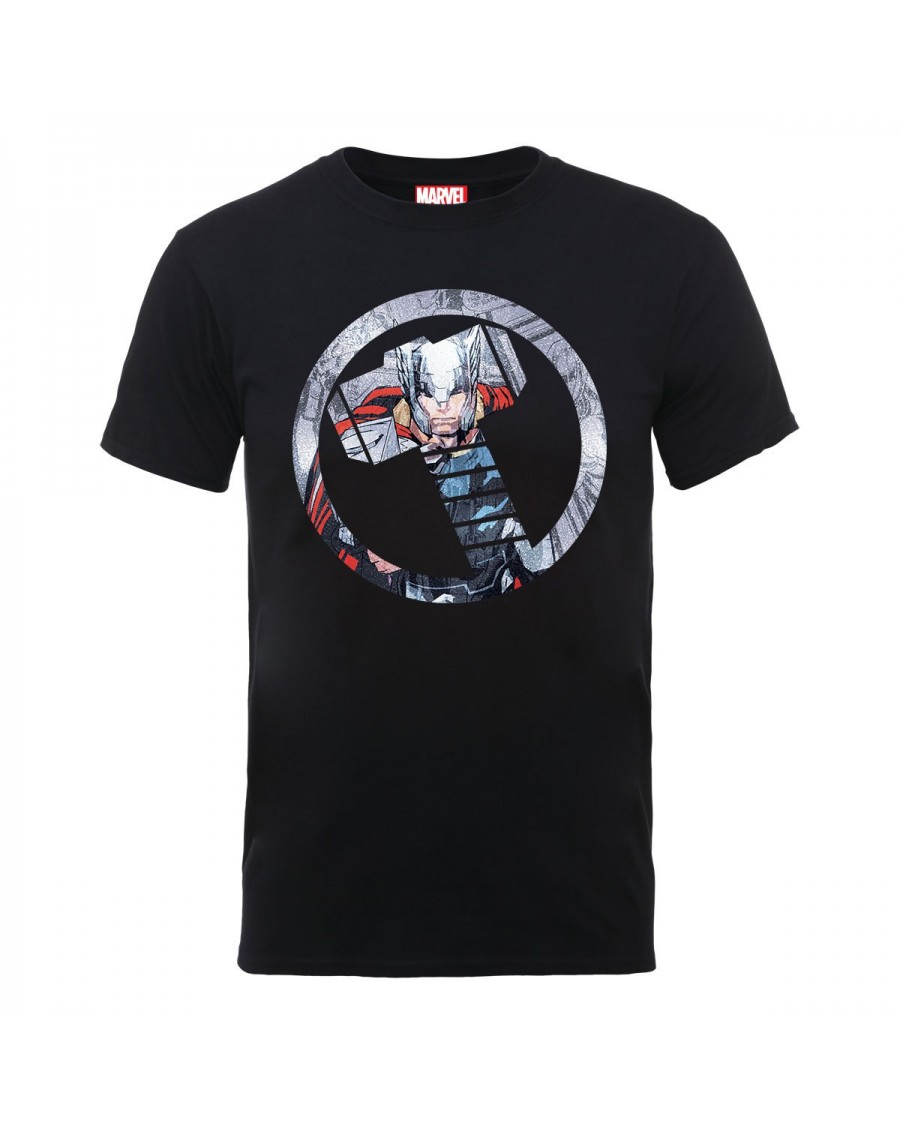 Marvel Men's The Mighty Thor Powerful Comic Design T-Shirt