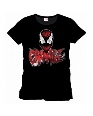 MARVEL'S THE AMAZING SPIDER-MAN CARNAGE FACE BLACK T-SHIRT
