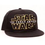 STAR WARS THE FORCE AWAKENS LOGO/ SYMBOL BLACK SNAPBACK CAP 