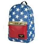 OFFICIAL DC COMICS WONDERWOMAN BLUE AND RED STARS BACKPACK