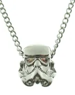 STAR WARS STORM TROOPER 3D GUN METAL PENDANT ON CHAIN NECKLACE