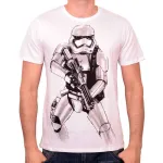 STAR WARS STORMTROOPER SKETCH WHITE T-SHIRT