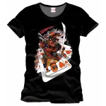 OFFICIAL MARVEL COMICS DEADPOOL PLAYING CARDS BLACK T-SHIRT