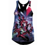 OFFICIAL MARVEL COMICS DEADPOOL MAD WOMANS VEST TOP