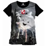 OFFICIAL GHOSTBUSTERS STAY PUFT MARSHMALLOW MAN ALLOVER SUBLIMATION PRINT T-SHIRT