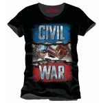 MARVEL'S CAPTAIN AMERICA: CIVIL WAR BLACK T-SHIRT