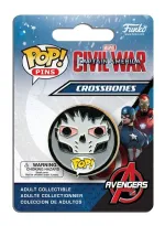 OFFICIAL MARVEL COMICS CAPTAIN AMERICA CIVIL WAR CROSSBONES POP! PIN BADGE