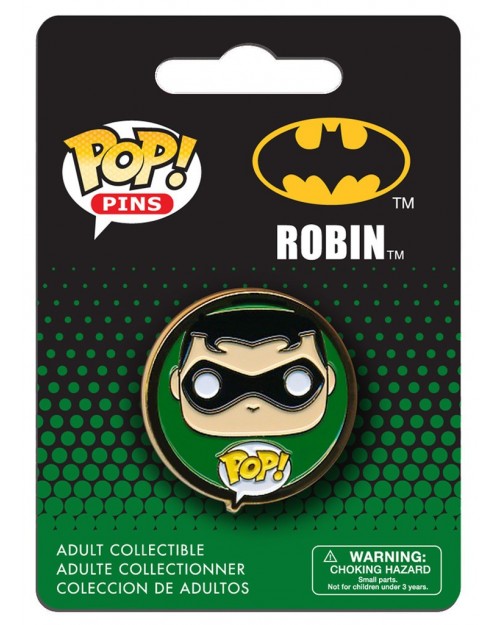 OFFICIAL DC COMICS BATMAN: ROBIN POP! PIN BADGE