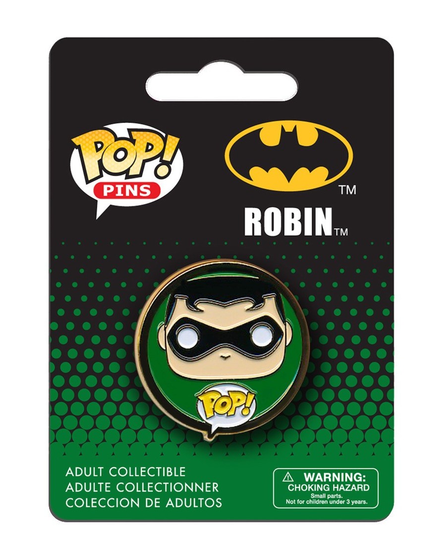 OFFICIAL DC COMICS BATMAN: ROBIN POP! PIN BADGE