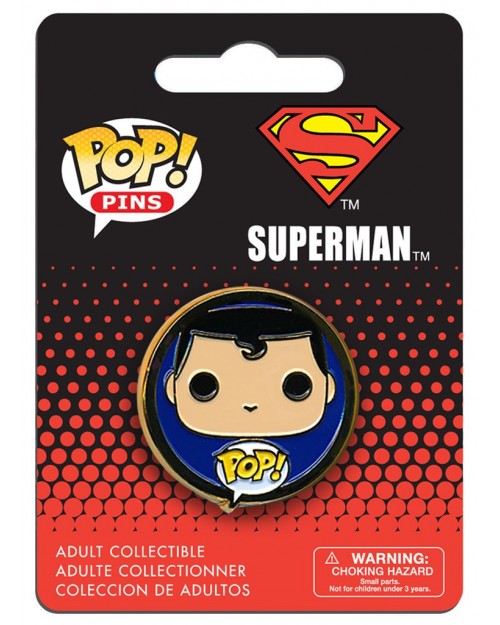 OFFICIAL DC COMICS SUPERMAN POP! PIN BADGE