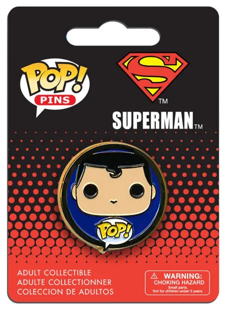 OFFICIAL DC COMICS SUPERMAN POP! PIN BADGE