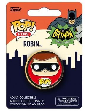 OFFICIAL DC COMICS BATMAN (1966 TV SERIES) ROBIN POP! PIN BADGE