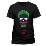 DC COMICS SUICIDE SQUAD - THE JOKER ICON BLACK T-SHIRT