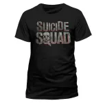 DC COMICS SUICIDE SQUAD LOGO/ SYMBOL BLACK T-SHIRT