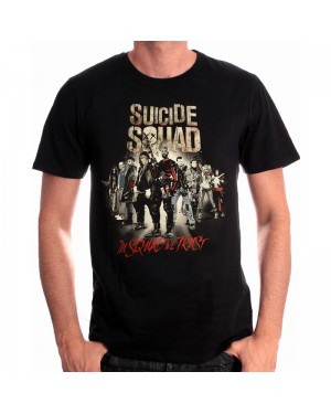 DC COMICS SUICIDE SQUAD THE WHOLE TEAM (IN SQUAD WE TRUST) T-SHIRT