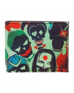 OFFICIAL DC COMICS SUICIDE SQUAD SKULL ICONS PRINTED BI-FOLD WALLET