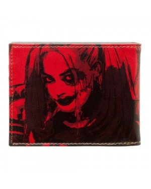 OFFICIAL DC COMICS SUICIDE SQUAD METAL SYMBOL WITH HARLEY QUINN PRINT WALLET