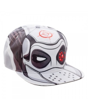OFFICIAL SUICIDE SQUAD DEADSHOT SUIT UP COSTUME ALL OVER PRINT SNAPBACK CAP