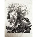 OFFICIAL DRAGON BALL Z - SAIYAN GROUP BACK & WHITE T-SHIRT