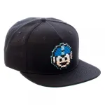 OFFICIAL MEGA MAN 8-BIT FACE BLACK SNAPBACK CAP